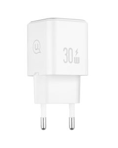 Зарядний пристрій Usams US-CC189 (1 USB-C + 1 USB) QC&PD3.0 30W Білий (White)