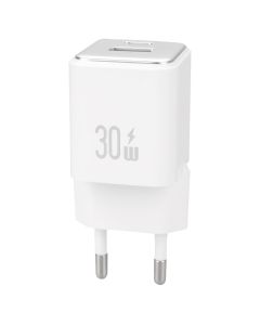 Зарядний пристрій Usams US-CC189 (1 USB-C + 1 USB) QC&PD3.0 30W Білий (White)