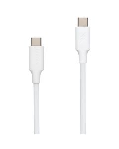 USB-кабель Proove Striped Silicone Type-C на Type-C 60W 1м Белый (белый)