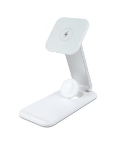 Зарядний пристрій бездротовий Proove Energy Fold 3в1 Білий (White)