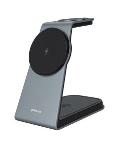 Зарядний пристрій бездротовий Proove Omni Power 3в1 Чорний (Black)