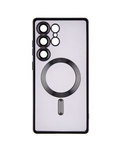 Чохол накладка для Samsung S25 Ultra WAVE Metal Color Case MagSafe Чорна (Black)