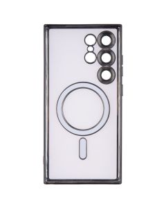 Чохол накладка для Samsung S24 Ultra WAVE Metal Color Case MagSafe Чорна (Black)
