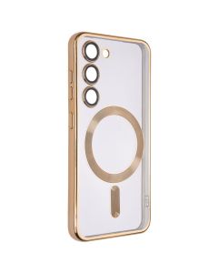 Чохол накладка для Samsung S23 WAVE Metal Color Case MagSafe Золота (Gold)