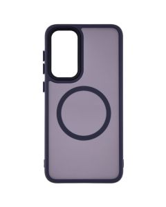 Чехол-накладка для Samsung S23 Plus WAVE Metal Color Case MagSafe Фиолетовый (Deep Purple)
