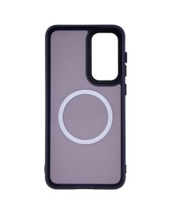 Чехол-накладка для Samsung S23 Plus WAVE Metal Color Case MagSafe Фиолетовый (Deep Purple)