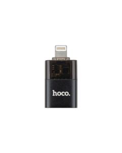 OTG переходник Hoco UA36 Lightning to USB Чёрный (Black)