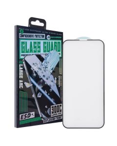 Захисне скло для iPhone 13/13 Pro/14/16e ESD+ Glass Guard 3D Чорне (Black)