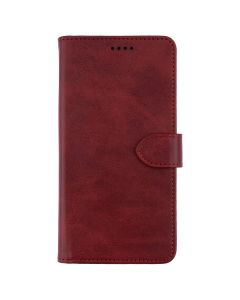Чехол-книжка для Samsung A25 из кожи Червоний (Красное вино)