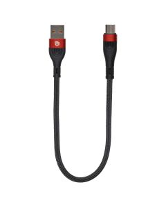 USB кабель Remzona CUM025-03BK Micro-USB 0.25м Чорний (Black)