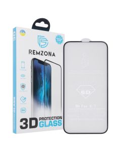 Захисне скло для iPhone 14 Pro Max 6D Remzona Чорне (Black)