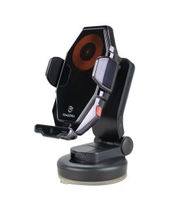 Автотримач Remzona Pilot 15WPCH-02BK 15W з бездротовою зарядкою Чорний (Black)