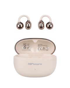 Бездротові навушники вкладиші HiFuture Flexclip Бежеві (Champagne)