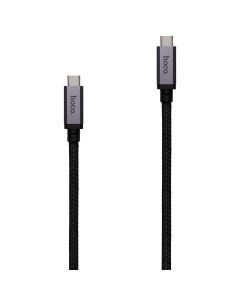 USB кабель Hoco US05 USB4 8K Type-C to Type-C 100W 1м Чорний (Black)