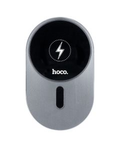 Автотримач Hoco CA91 Magic 15W з бездротовою зарядкою Сірий (Grey)
