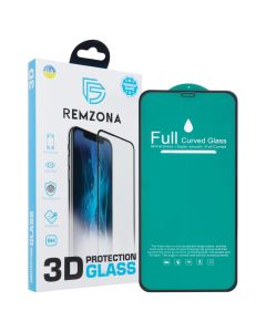 Защитное стекло для iPhone X/XS/11 Pro 3D Remzona Черное (Black)