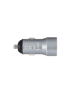 Автомобільний зарядний пристрій Hoco DZ17 2USB Сірий (Grey)