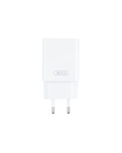 Зарядний пристрій XO L126 PD&QC.3.0 20W (USB-C) + кабель Type-C to Type-C Білий (White)