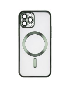 Чохол-накладка для iPhone 12 Pro WAVE Metal Matte Case с магнітним кільцем MagSafe Зелена (Зелений)