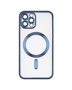 Чохол-накладка для iPhone 12 Pro WAVE Metal Matte Case с магнітним кільцем MagSafe Синій (Blue)