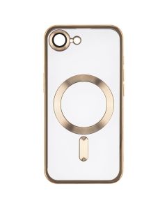 Чохол накладка для iPhone 16e Metal Matte Case with Magnetic Ring MagSafe Золота (Gold)