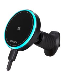 Автотримач Essager Element (EZJCX-YS01-Z) Магнітний з бездротовою зарядкою Чорний (Black)