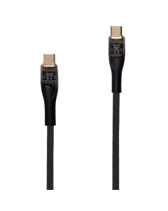 USB кабель Essager Interstellar Type-C to Type-C 100W 2м (EXCTT1-XJA01-P) Чорний (Black)