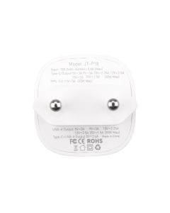 Зарядний пристрій Essager Lingyun Gan Digital Display (USB+USB-C) 33W (ECTCA-LYB02-Z) Білий (White)