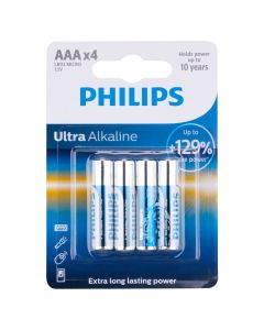 Батарейка AAA/LR03 Philips Ultra Alkaline 1шт