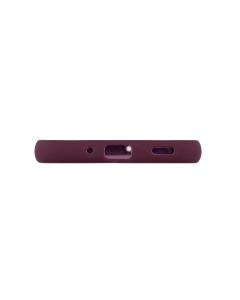 Чохол накладка для Samsung A16 WAVE Silicone Cover Червона (Plum)