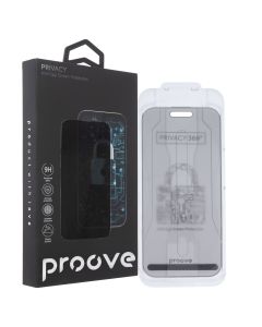 Захисне скло для iPhone 16 Pro Proove Privacy 360 Installation Box Чорне (Black)