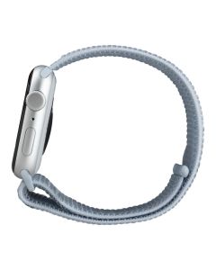 Смарт-годинник Apple Watch SE 2024 GPS 44mm Silver Aluminium Case with Sport Loop (MXET3QH/A) Синій (Blue Cloud)