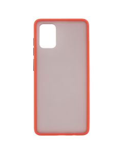 Чехол-накладка для Samsung A71 FROSTED матовый Красный (Red)