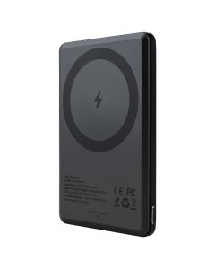 PowerBank 5000 mAh Yoki Elegance Wireless 15W Чорний (Black)