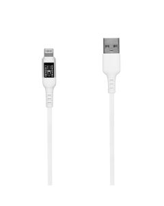 USB кабель Yoki Cyber YK-CY23 Lightning 2.4A 1.2м Білий (White)