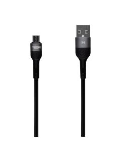 USB-кабель Yoki Extra YK-EX11 Micro-USB 3A 1.2м Черный (Black)