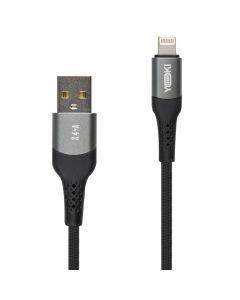 USB кабель Yoki Solid YK-SO15 Lightning 2.4A 1.2м Чорний (Black)