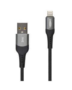 USB кабель Yoki Solid YK-SO15 Lightning 2,4A 2м Чорний (Black)