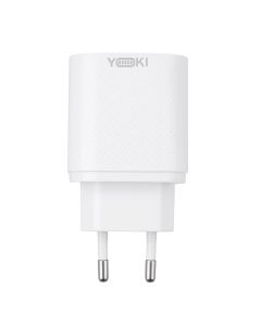 Зарядний пристрій Yoki Led Series YK-QC (1USB) 3.0 18W Білий (White)