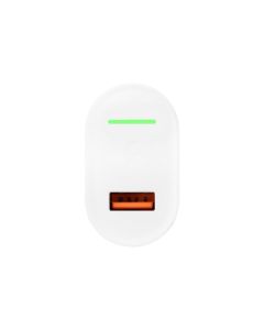 Зарядний пристрій Yoki Led Series YK-QC (1USB) 3.0 18W Білий (White)