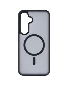 Чохол накладка для Samsung S24 FE WAVE Matte Color Case MagSafe Чорна (Black)