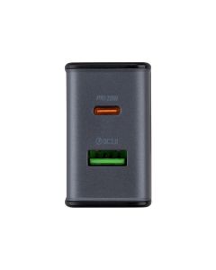 Зарядное устройство Hoco CS71A (1USB + 1USB-C) 20W Черное (Black)