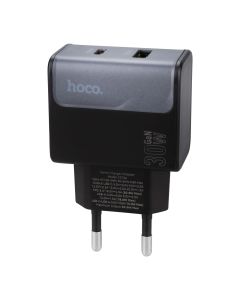 Зарядное устройство Hoco CS73A (1USB + 1USB-C) 30W Черный