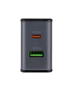 Зарядное устройство Hoco CS73A (1USB + 1USB-C) 30W Черный