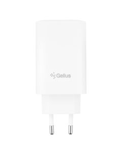 Зарядний пристрій Gelius Elevaro GP-HC065 (1USB+ 2USB-C) (QC/PD/PPS) 65W Білий (White)