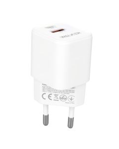 Зарядний пристрій Walker WH-42 (1USB + 1USB-C) 20W Білий (White)