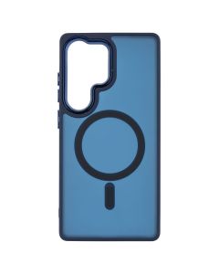 Чохол накладка для Samsung S25 Ultra TPU+PC Space II Color Matte MagSafe Синя (Dark Blue)