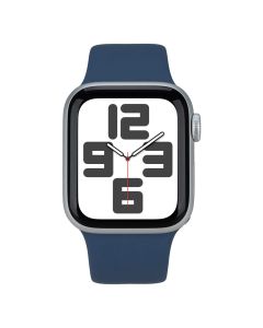 Смарт-годинник Apple Watch SE GPS 40мм Silver Aluminium Case with Denim Sport Band - S/M (MXEC3QH/A)