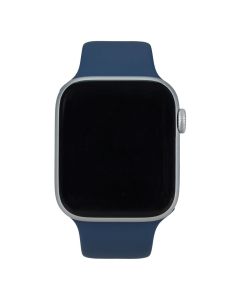 Смарт-годинник Apple Watch SE GPS 44мм Silver Aluminium Case with Denim Sport Band - M/L (MXER3QH/A)