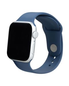 Смарт-годинник Apple Watch SE GPS 44мм Silver Aluminium Case with Denim Sport Band - M/L (MXER3QH/A)